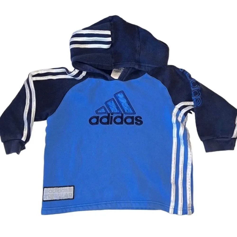 Boys Adidas blue hoodie size 4
